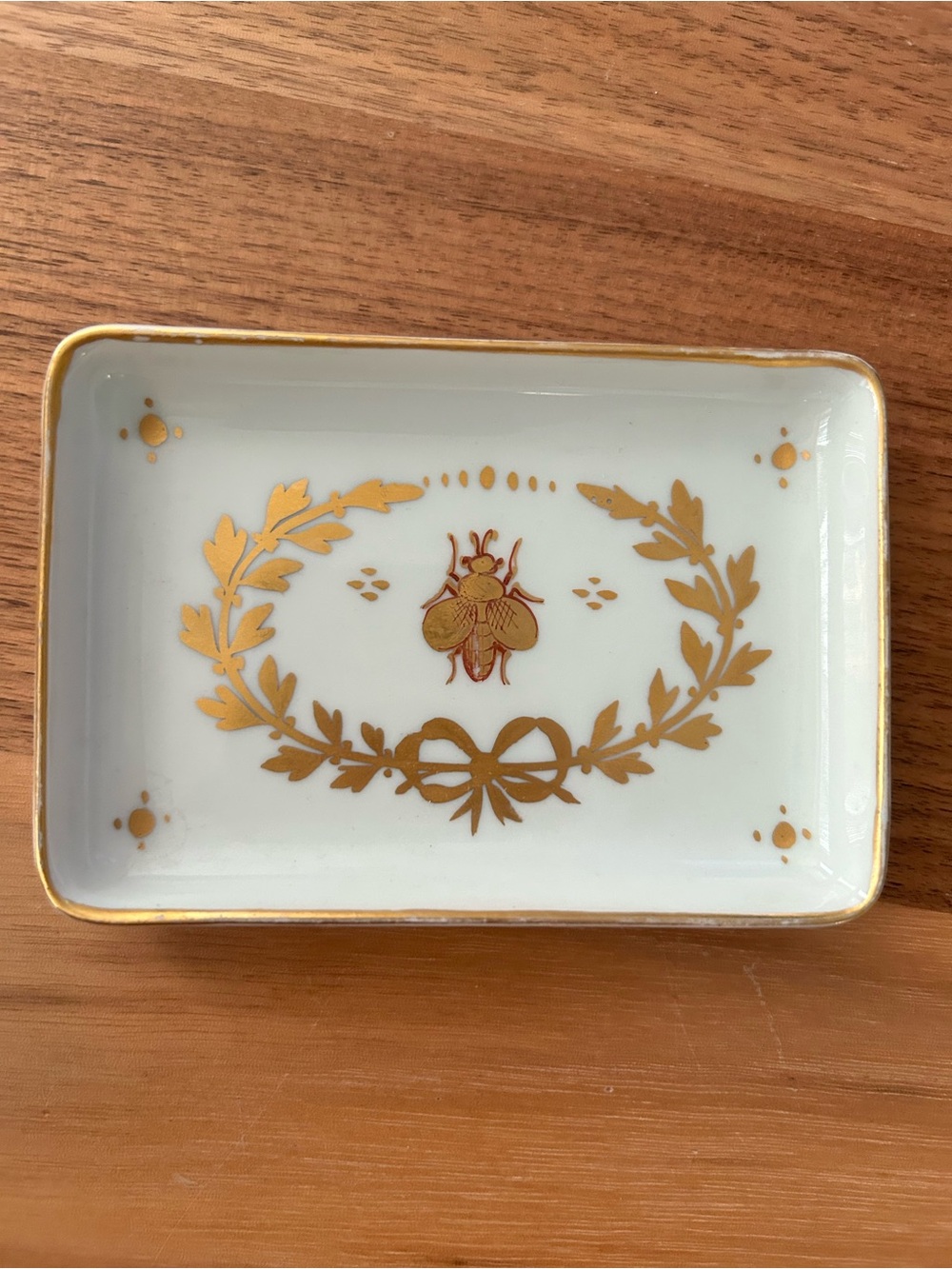 Vintage Limoges France Small Porcelain Trinket Trays. Set of 2